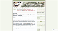 Desktop Screenshot of cupofcaroll.wordpress.com