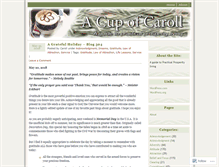 Tablet Screenshot of cupofcaroll.wordpress.com