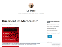 Tablet Screenshot of latrace.wordpress.com