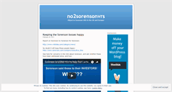 Desktop Screenshot of no2sorensonvrs.wordpress.com