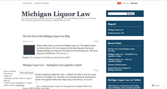 Desktop Screenshot of michiganliquorlaw.wordpress.com