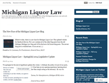 Tablet Screenshot of michiganliquorlaw.wordpress.com