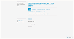 Desktop Screenshot of communicationdesignhistory.wordpress.com