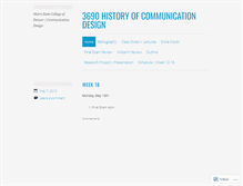 Tablet Screenshot of communicationdesignhistory.wordpress.com