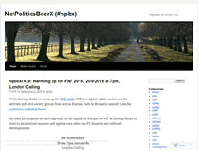 Tablet Screenshot of npbx.wordpress.com
