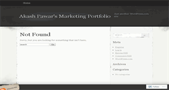 Desktop Screenshot of akashpawar.wordpress.com