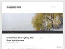 Tablet Screenshot of marioesanchez.wordpress.com