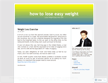 Tablet Screenshot of howtoloseeasyweight.wordpress.com