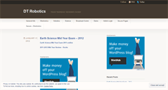 Desktop Screenshot of dtrobotics.wordpress.com