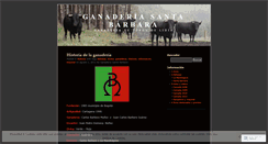 Desktop Screenshot of ganaderiasantabarbaradotcom.wordpress.com