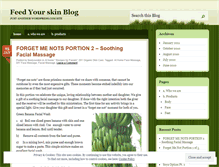 Tablet Screenshot of feedyourskin.wordpress.com