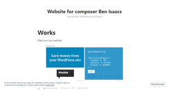 Desktop Screenshot of benisaacscomposer.wordpress.com