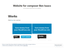 Tablet Screenshot of benisaacscomposer.wordpress.com