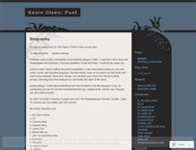 Tablet Screenshot of kevinolsenpoet.wordpress.com