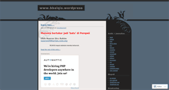 Desktop Screenshot of bbalqis.wordpress.com