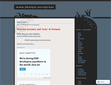 Tablet Screenshot of bbalqis.wordpress.com