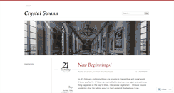 Desktop Screenshot of crystalswann.wordpress.com