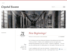 Tablet Screenshot of crystalswann.wordpress.com