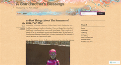 Desktop Screenshot of agrandmothersblessings.wordpress.com
