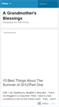 Mobile Screenshot of agrandmothersblessings.wordpress.com