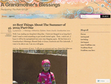 Tablet Screenshot of agrandmothersblessings.wordpress.com