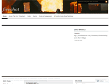 Tablet Screenshot of firechat.wordpress.com