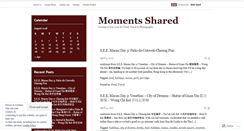 Desktop Screenshot of momentsshared.wordpress.com