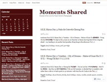 Tablet Screenshot of momentsshared.wordpress.com