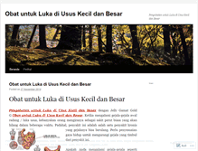 Tablet Screenshot of obatlukadiususkecildanbesar17.wordpress.com