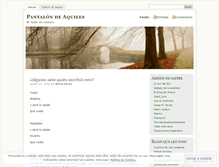 Tablet Screenshot of pantalondeaquiles.wordpress.com