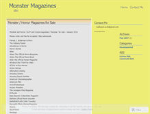 Tablet Screenshot of monstermags.wordpress.com