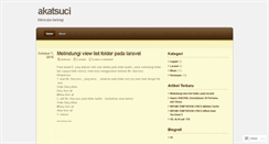 Desktop Screenshot of akatsuci.wordpress.com
