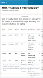 Mobile Screenshot of mratrading.wordpress.com