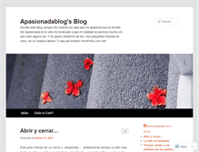 Tablet Screenshot of apasionadablog.wordpress.com