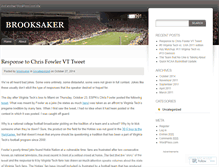 Tablet Screenshot of brooksaker.wordpress.com