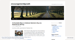 Desktop Screenshot of encouragement4growth.wordpress.com