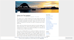 Desktop Screenshot of notnowwonton.wordpress.com