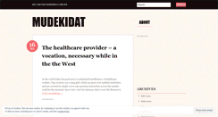 Desktop Screenshot of mudekidat.wordpress.com