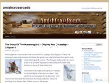 Tablet Screenshot of amishcrossroads.wordpress.com