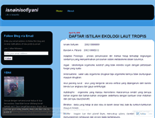 Tablet Screenshot of isnainisofiyani.wordpress.com