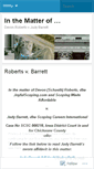 Mobile Screenshot of inthematterof.wordpress.com