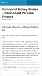 Mobile Screenshot of carnivalofmoneystories.wordpress.com