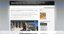 Desktop Screenshot of impeachjudgedoyle.wordpress.com