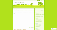 Desktop Screenshot of aboveaveragehealth.wordpress.com