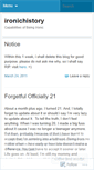 Mobile Screenshot of ironichistory.wordpress.com