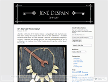 Tablet Screenshot of jenedespain.wordpress.com