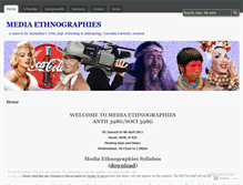 Tablet Screenshot of mediaethnographies.wordpress.com