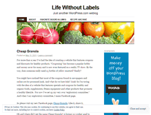 Tablet Screenshot of lifewithoutlabels.wordpress.com
