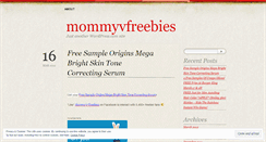 Desktop Screenshot of mommyvfreebies.wordpress.com