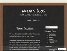 Tablet Screenshot of kkivf.wordpress.com